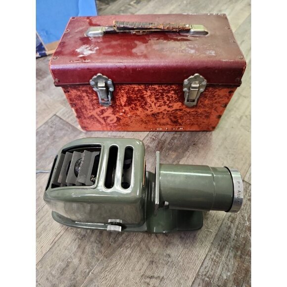 Vintage Fuji Photo Film Co Birdie Slide Projector, Hard Case, Tested & Works